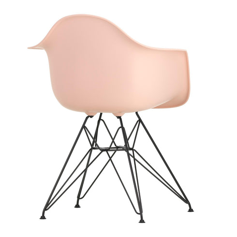 Cadeira de Braços em Plástico Eames DAR / Base Preta